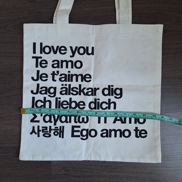 Forever 21 "I Love You" Graphic Tote Bag - Picture 4 of 5